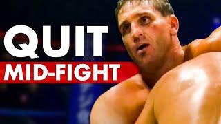 10 Fighters That Abruptly Quit Mid-Fight