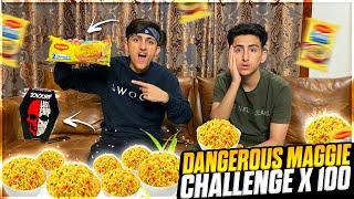 Dangerous Maggi Challenge With My Brother 