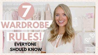 7 Rules You *MUST KNOW* To Build A Wardrobe You Love