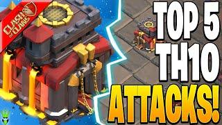 TOP 5 TH10 ATTACKS FOR CWL!! - Clash of Clans