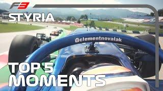 Top 5 Formula 3 Moments | Styrian Grand Prix