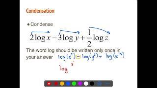 4.3 properties of logarithms video