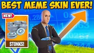 STONKS *MEME SKIN* is BEST EVER!! - Fortnite Funny Fails and WTF Moments! 1225