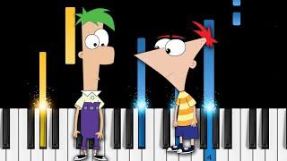 Phineas and Ferb - Theme Song - EASY Piano Tutorial