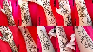 Top 10 Easy And Beautiful Front Hand Arabic Mehndi Design | Full Front Hand Mehndi Design Rakhi/Eid