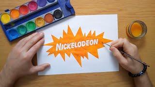 How to draw an old Nickelodeon logo from the 90s