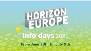 Horizon Europe Info Days 2021 | Cluster 2 | Destination 1 - 9:35am