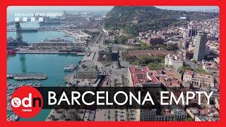 Barcelona Lockdown: Amazing Drone Footage Shows Empty Streets in the Catalan City