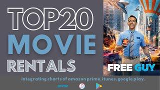 TOP 20 Movie Rentals of the Week - Oct 10, 2021: Free Guy - Starring Ryan Reynolds and more!