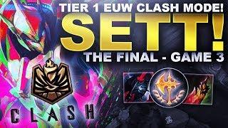 WE'RE IN THE FINAL! SETT! - Tier 1 Clash - Game 3 | League of Legends