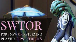 SWTOR Top 5 New or Returning Player Tips in 2020