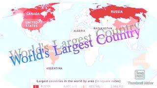 Top 10 Largest Country Of The World. (by area)