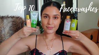 TOP 10 FACE WASHES AVAILABLE IN INDIA | Starting Rs.65 | For All Skin Types | Chetali Chadha