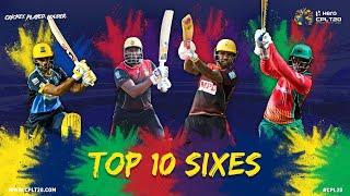 TOP 10 SIXES | #CPL20 #Top10Sixes #CricketPlayedLouder #Top10