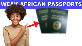 Top 10 Weakest Passports In Africa 2021 | African Passports