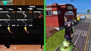 TRAINING GROUND GRAPPLING HOOK GUN ENTER TRICK AND TIPS | TOP NEW AMAZING TIPS AND TRICKS |FREE FIRE