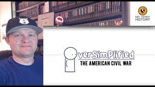 A History Teacher Reacts | "The American Civil War (Part 1)" by Oversimplified