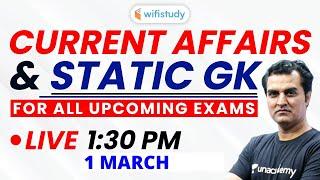 Current Affairs & Static GK by Anadi Sir for All Upcoming Exams (Part-6)