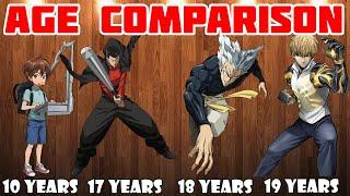 One Punch Man Age Comparison