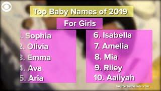 WEB EXTRA Top Baby Names Of 2019