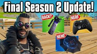 All The New Changes From The FINAL Season 2 Update! - Fortnite Battle Royale