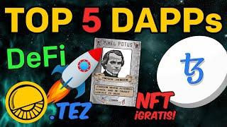 TOP 5 DAPPS EN TEZOS (XTZ) ✅ Gana Tokens y NFTs ¡Gratis!