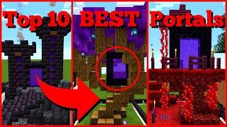 Minecraft 1.16 | Top 10 Nether Portal Designs! / Tips & Tricks [Nether Update]