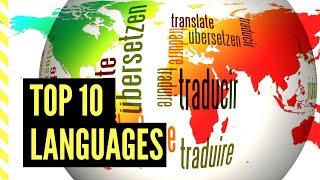 Top 10 ; Top 10 Languages by Number of Speakers