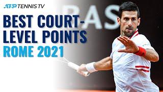 The Best Court-Level Tennis Points From Rome 2021!