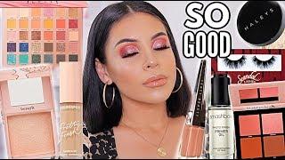 FULL FACE OF MY HOLY GRAIL MAKEUP: Drugstore + High End *must have products*