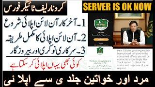 How to Apply Online in Pakistan Citizen Portal,  Registration of Relief Tiger Force,  Male & Female