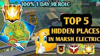 top 5 hidden places in free fire marsh electric(for rank push).mesYT