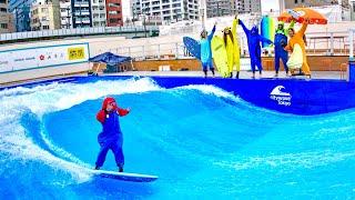 SURFING IN THE MIDDLE OF A CONCRETE JUNGLE (TOKYO)