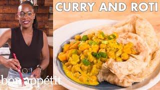 Chrissy Makes Curried Chickpea Roti | From the Home Kitchen | Bon Appétit