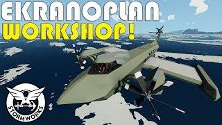 Cargo Door And Workshop Time!  -  Ekranoplan  -  Stormworks Gameplay  -  Part 10