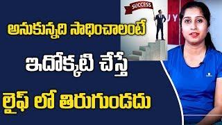 అనుకున్నది సాధించాలంటే ఇదొక్కటి చేస్తే లైఫ్ లో తిరుగుండదు|Tips For Success