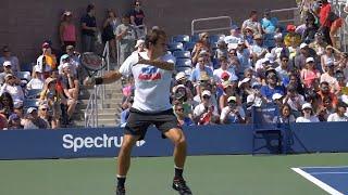 Roger Federer Forehand Slow Motion 2019 - Side View @Top Tennis Training - Pro Tennis Lessons