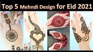 Top-5 Eid Special Simple Mehndi Designs for Hands Gol Tikki Mehendi Design Arabic mehndi design