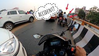 ACCIDENT Happened While StreeT Racing | Duke 200 vs R15 V3 | Extreme Traffic Filter