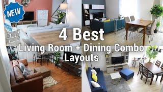 4 Best Living Room + Dining Combo Layouts | MF Home TV