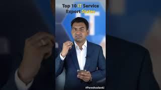 Top 10 IT service Export state in India, Great opportunity in service Export from india.