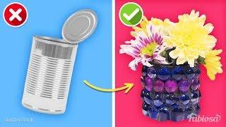 11 DIY Home Decor Ideas With Old Bottles And Tin Cans / Smart lifehacks to make your life easier