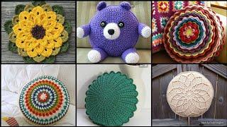 Top 10 Creative & Trendy Hand Embroidered Crochet Round Cushion Cover & Pillow Designs