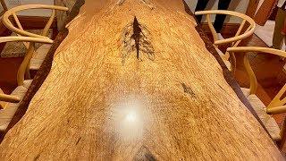 Spalted Beech Bronze Resin Table