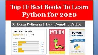 Top 10 Best Book for Python Beginners & Advance | In 2020 | Higher Rating Books Of Python | Amazon