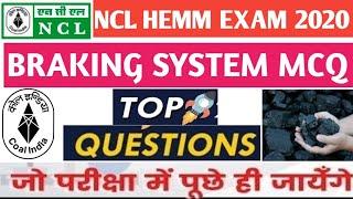 Braking System Top 20 Questions in Hindi & English। NCL HEMM All Operator Exam 2020। New Syllabus..