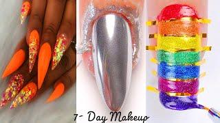 Top 10+ Colorful Nail Design Ideas 2021 _ Simple Nails Art for Summer Times Tutorial Compilations