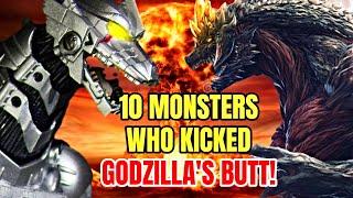 Top 10 Monsters (Kaijus) Who Have Kicked Godzilla's Butt!