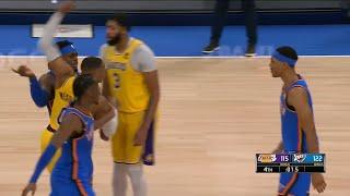 HEATED ENDING! Los Angeles Lakers vs Oklahoma City Thunder Final Minutes! NBA Season 2021