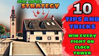 CLOCK TOWER HIDE PLACE IN FREE FIRE || TOP 10 HIDE PLACE IN BERMUDA || RANK PUSH TIPS  2021 ||